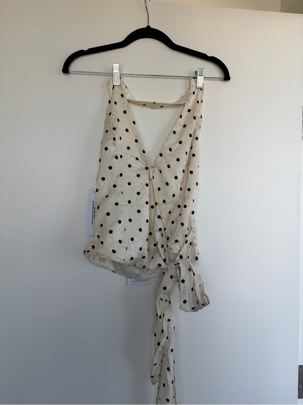 Princess Polly Cream Polka Dot Wrap Skirt Set